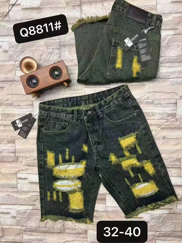 Calção Calções Jeans Destroyed Premium – Vários Modelos de Bermuda