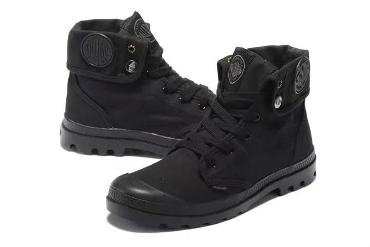 Botas Palladium Cano Dobrável Preto