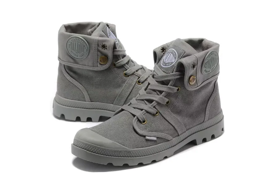 Botas Palladium Cano Dobrável Cinzento